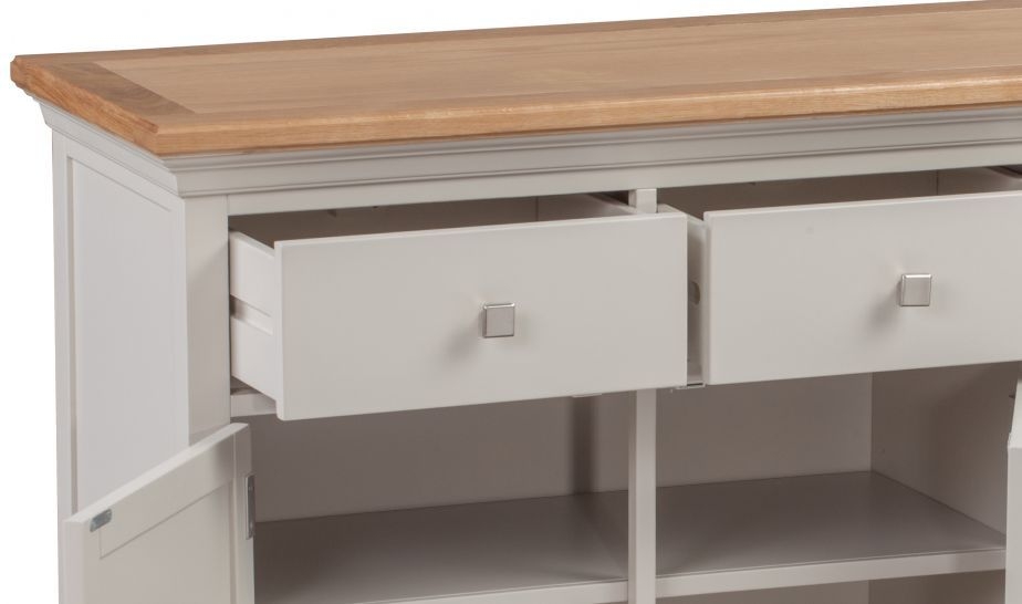 Product photograph of Homestyle Gb Cotswold Oak And Painted Large Sideboard from Choice Furniture Superstore.
