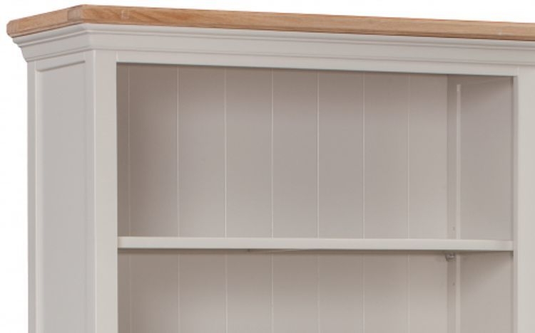 Product photograph of Homestyle Gb Cotswold Oak And Painted Large Bookcase from Choice Furniture Superstore.