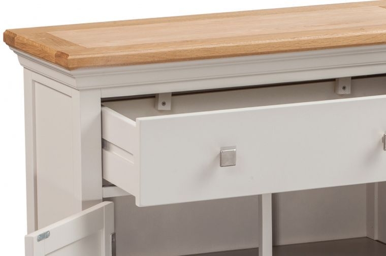 Product photograph of Homestyle Gb Cotswold Oak And Painted Occasional Cupboard from Choice Furniture Superstore.