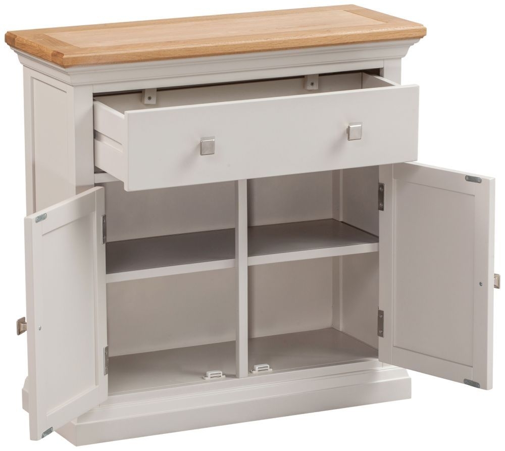 Product photograph of Homestyle Gb Cotswold Oak And Painted Occasional Cupboard from Choice Furniture Superstore.