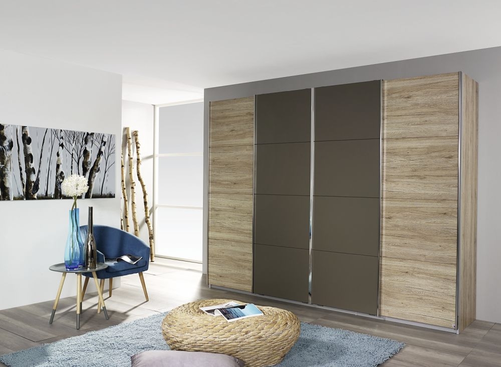 Product photograph of Rauch Syncrono Wood Decor Sliding Wardrobe - Variation Available from Choice Furniture Superstore.