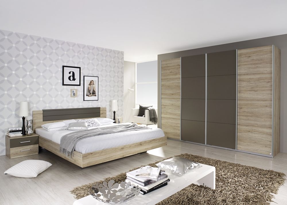 Product photograph of Rauch Syncrono Wood Decor Sliding Wardrobe - Variation Available from Choice Furniture Superstore.