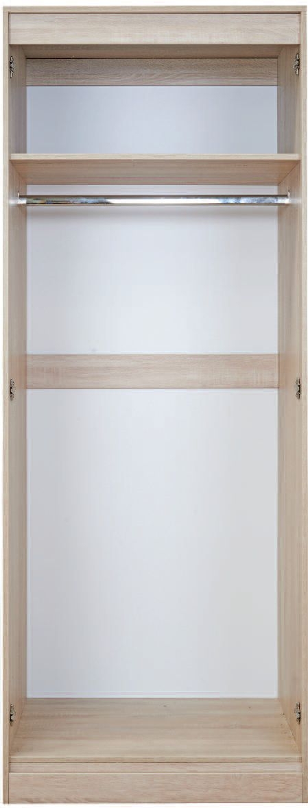 Product photograph of Monaco 2 Door Tall Wardrobe - Denim And Bardolino from Choice Furniture Superstore.