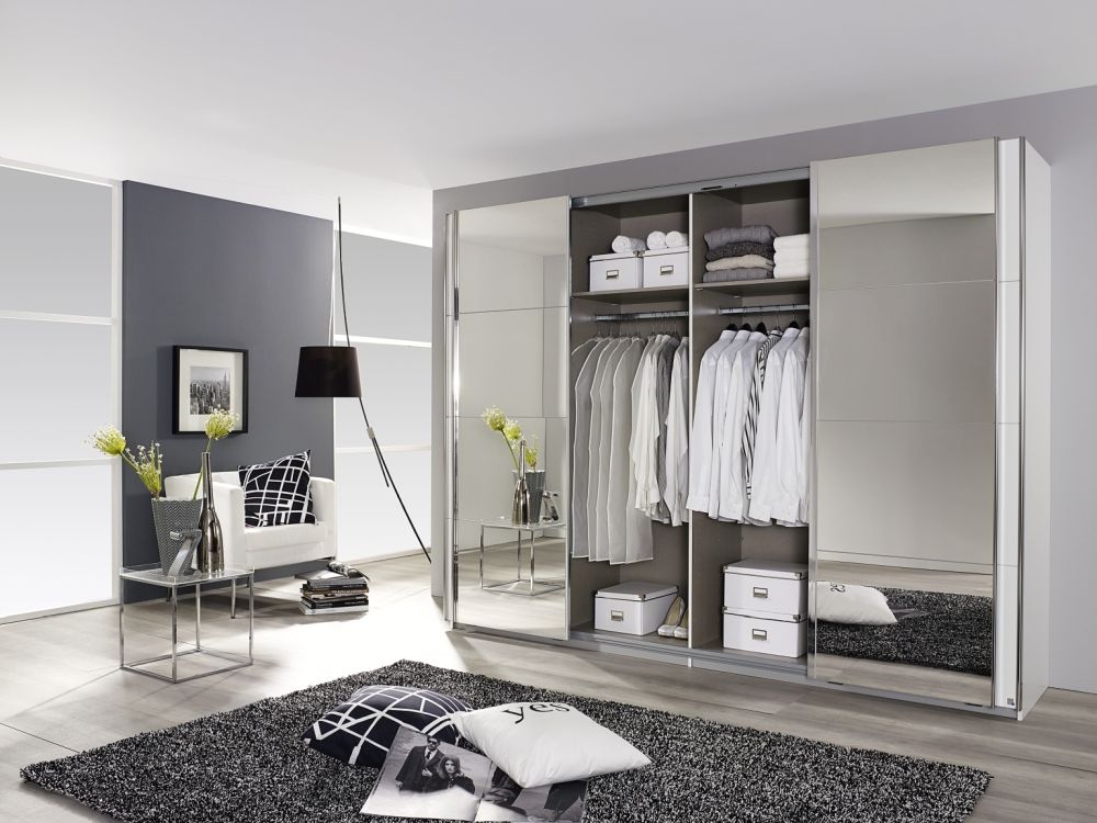 Product photograph of Syncrono High Gloss Front Sliding Wardrobe from Choice Furniture Superstore.