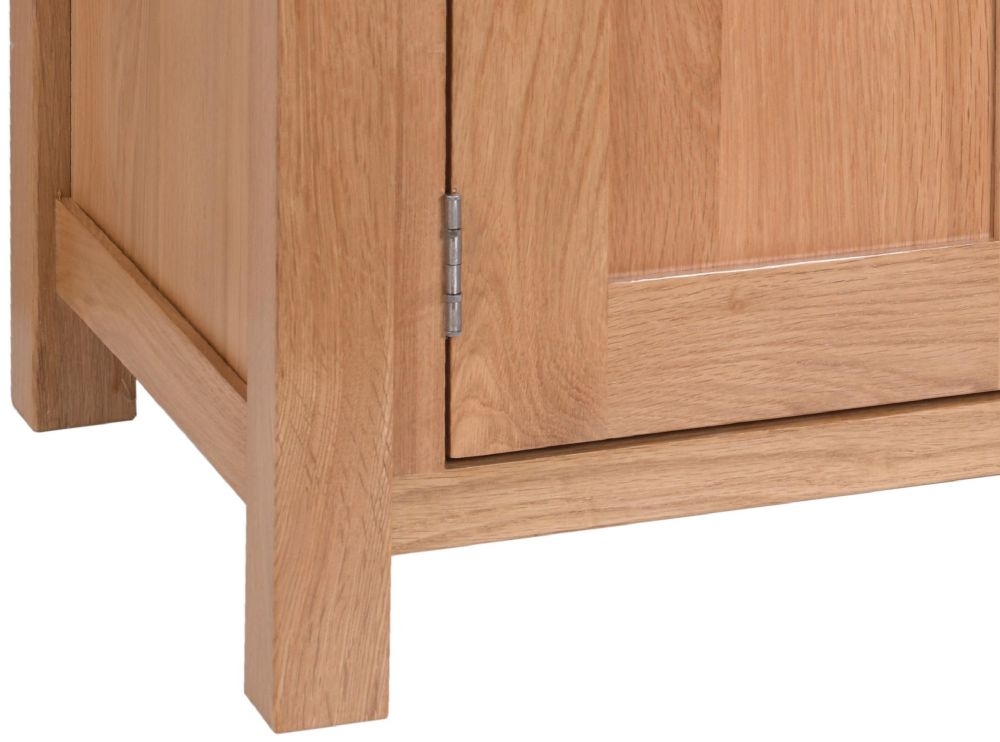 Product photograph of Nimbus Oak 120cm Tv Unit from Choice Furniture Superstore.