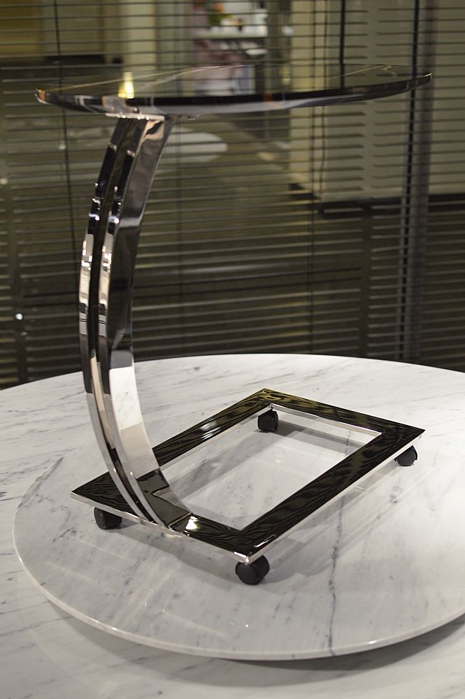 Product photograph of Swan Marble Oval Accent Table With Steel Base - Variation Available from Choice Furniture Superstore.