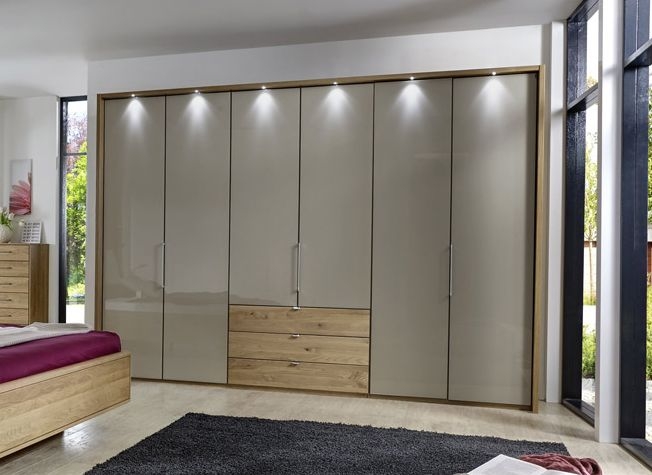 Product photograph of Wiemann Serena Champagne Glass Bi-fold Panorama Door Wardrobe - Variation Available from Choice Furniture Superstore.