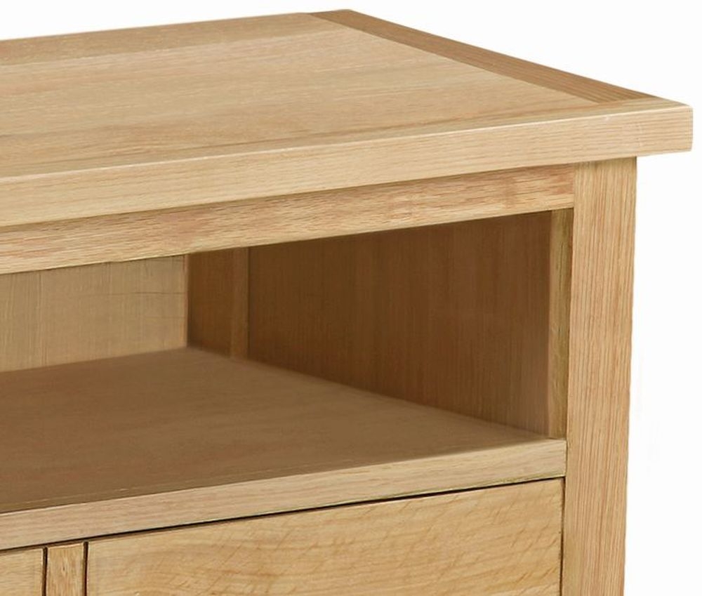 Product photograph of New Trinity Natural Oak 80cm Tv Unit from Choice Furniture Superstore.