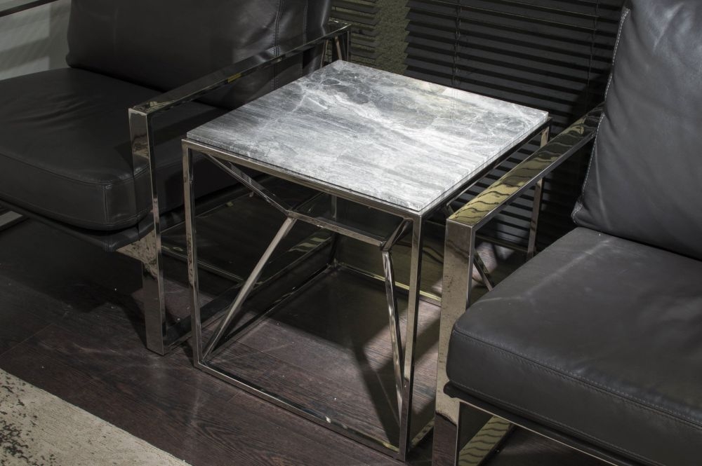 Product photograph of Stone International Ginza Marble And Metal Occasional Table from Choice Furniture Superstore.