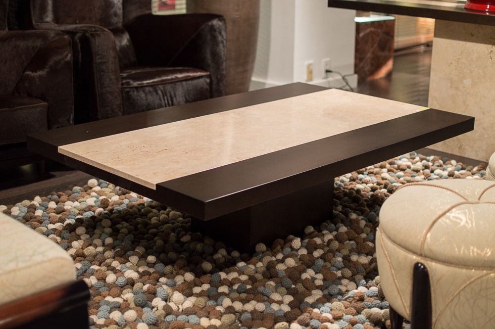Product photograph of Stone International Hermes Coffee Table - Marble And Wenge Wood from Choice Furniture Superstore.