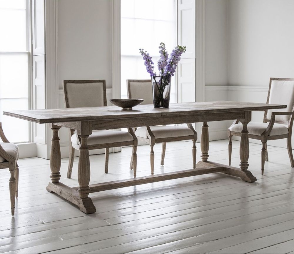 Product photograph of Mustique Wooden 8 Seater Extending Dining Table from Choice Furniture Superstore.