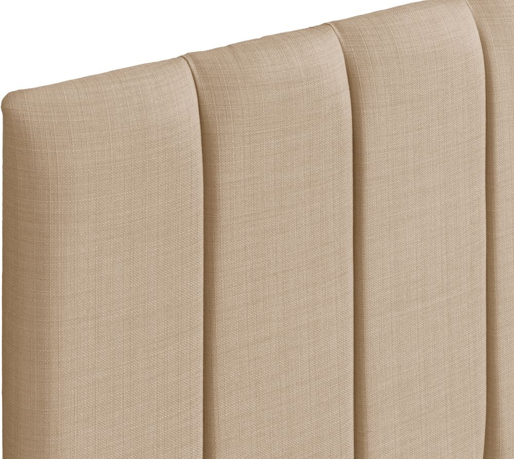 Product photograph of Florence Oatmeal Fabric Headboard from Choice Furniture Superstore.