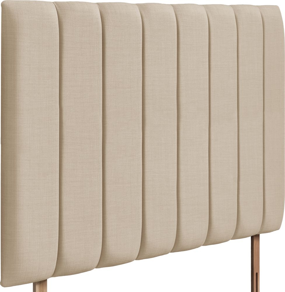 Product photograph of Florence Grand Beige Fabric Headboard from Choice Furniture Superstore.