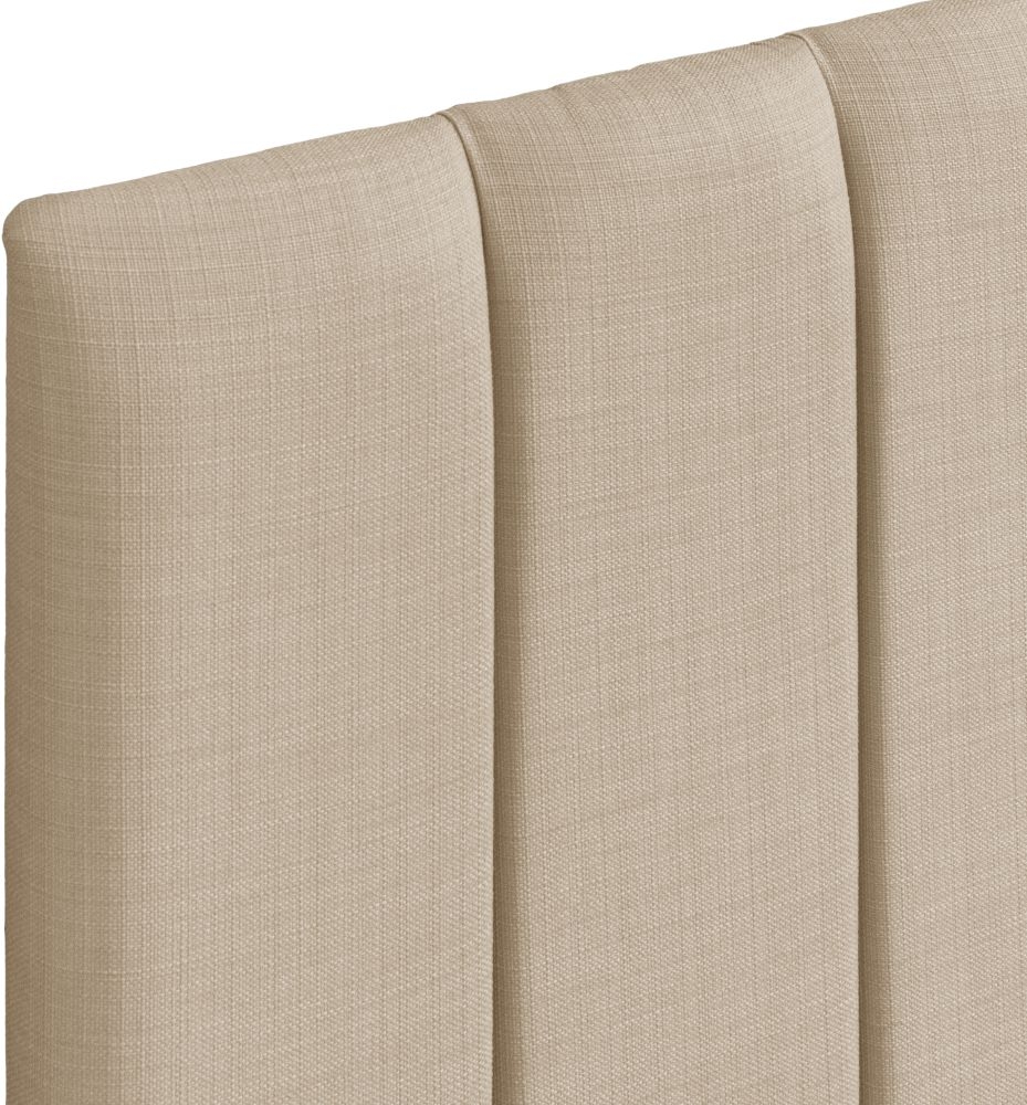 Product photograph of Florence Grand Beige Fabric Headboard from Choice Furniture Superstore.