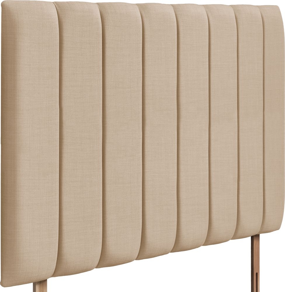Product photograph of Florence Grand Oatmeal Fabric Headboard from Choice Furniture Superstore.