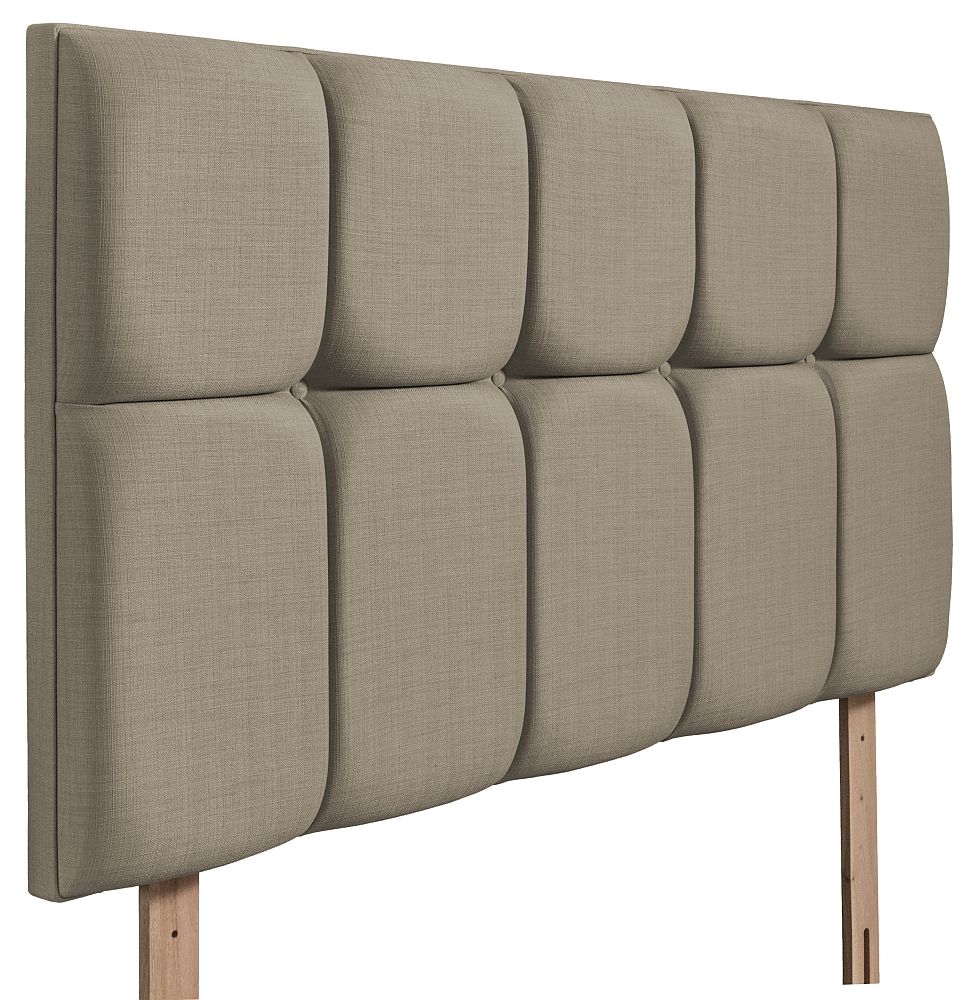 Product photograph of Milan Fudge Fabric Headboard from Choice Furniture Superstore.