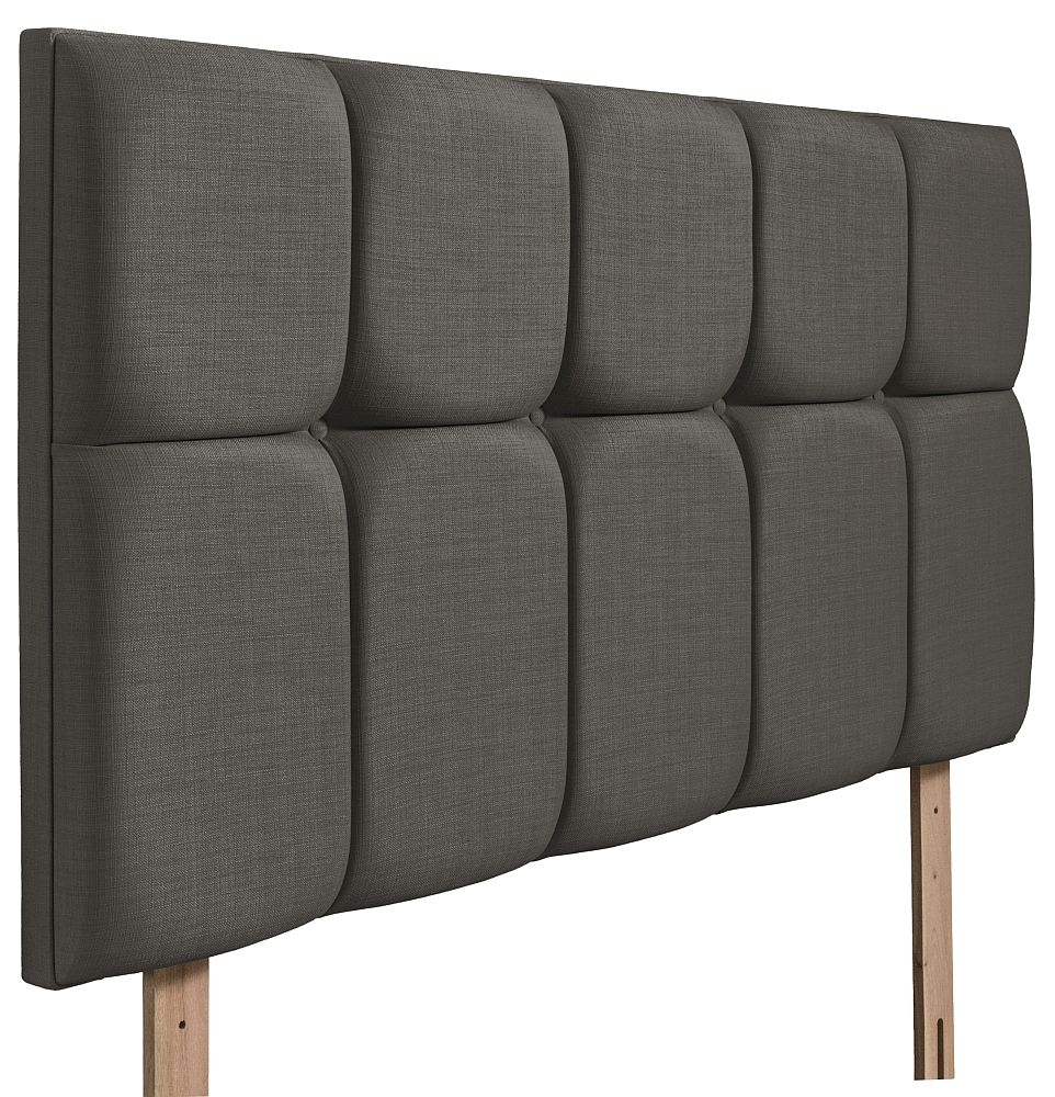 Product photograph of Milan Slate Fabric Headboard from Choice Furniture Superstore.