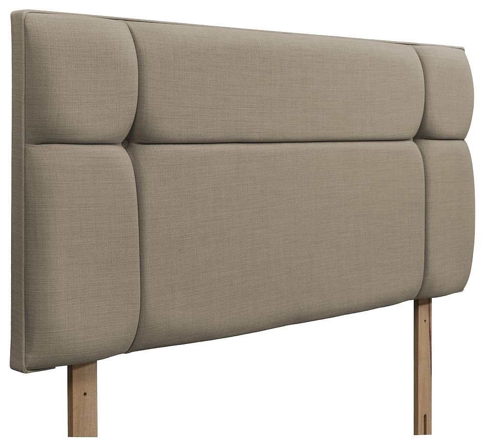 Product photograph of Pavia Fudge Fabric Headboard from Choice Furniture Superstore.