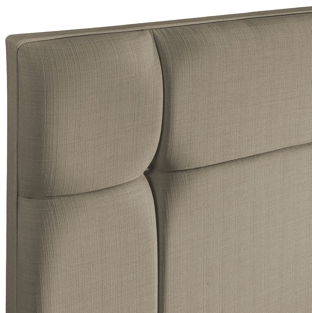 Product photograph of Pavia Fudge Fabric Headboard from Choice Furniture Superstore.