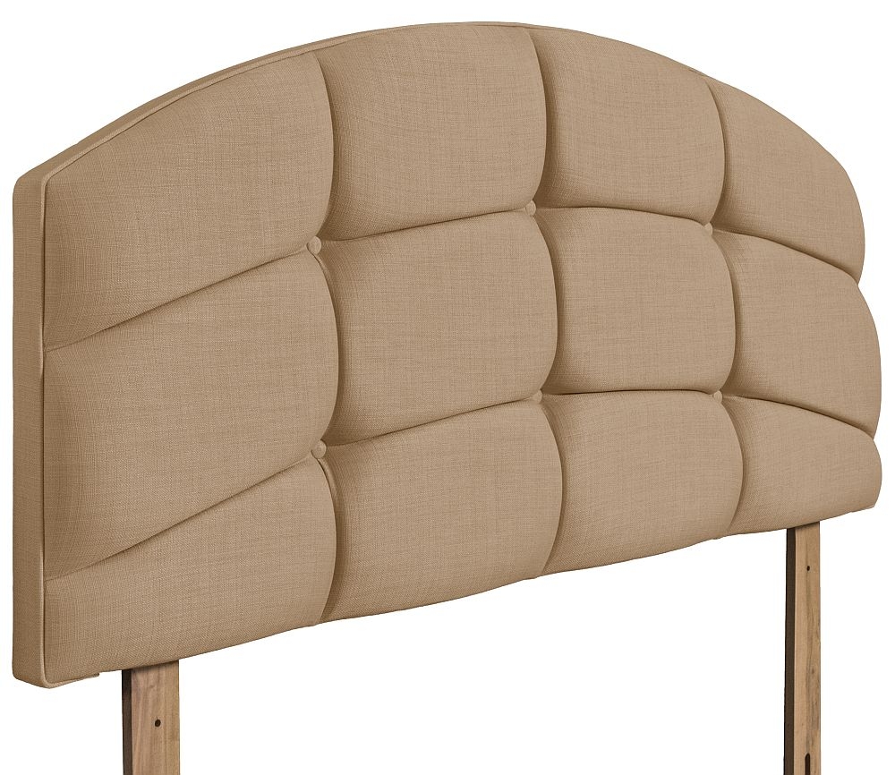Product photograph of Pesaro Oatmeal Fabric Headboard from Choice Furniture Superstore.