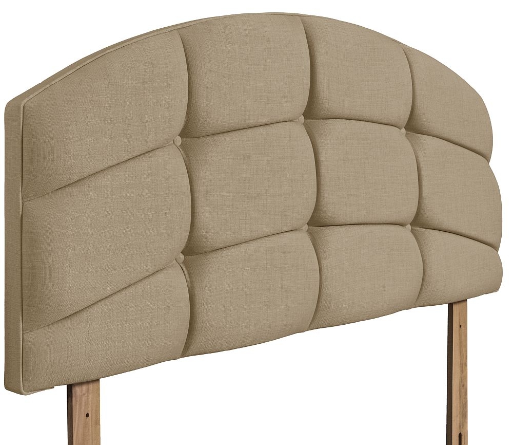 Product photograph of Pesaro Sand Fabric Headboard from Choice Furniture Superstore.
