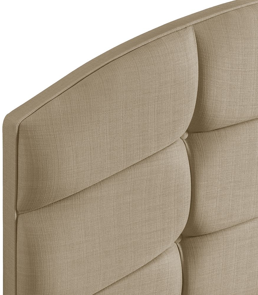 Product photograph of Pesaro Sand Fabric Headboard from Choice Furniture Superstore.