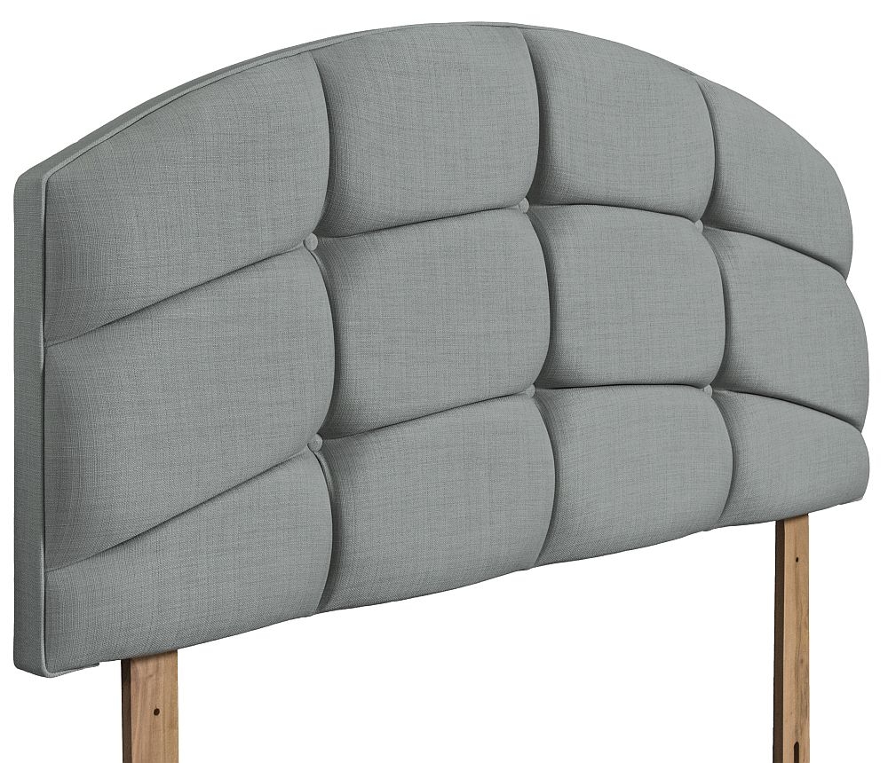 Product photograph of Pesaro Sky Fabric Headboard from Choice Furniture Superstore.