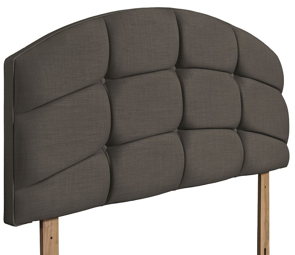 Product photograph of Pesaro Slate Fabric Headboard from Choice Furniture Superstore.