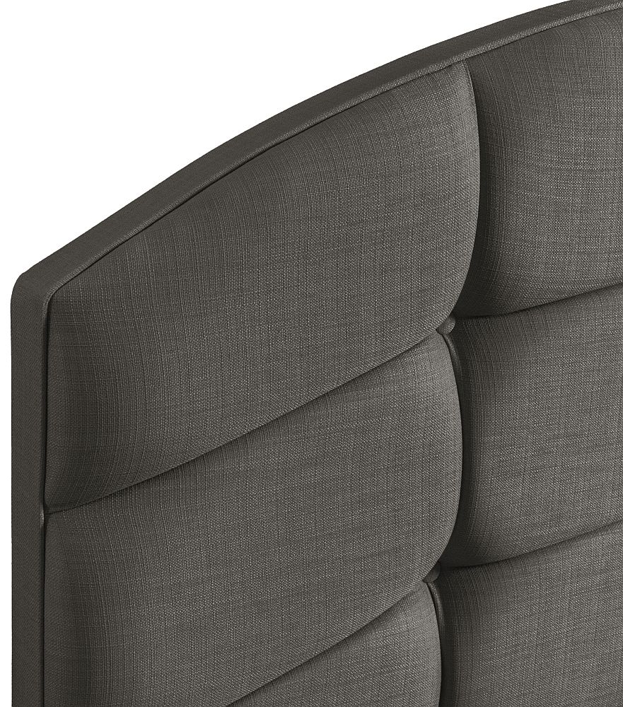Product photograph of Pesaro Slate Fabric Headboard from Choice Furniture Superstore.