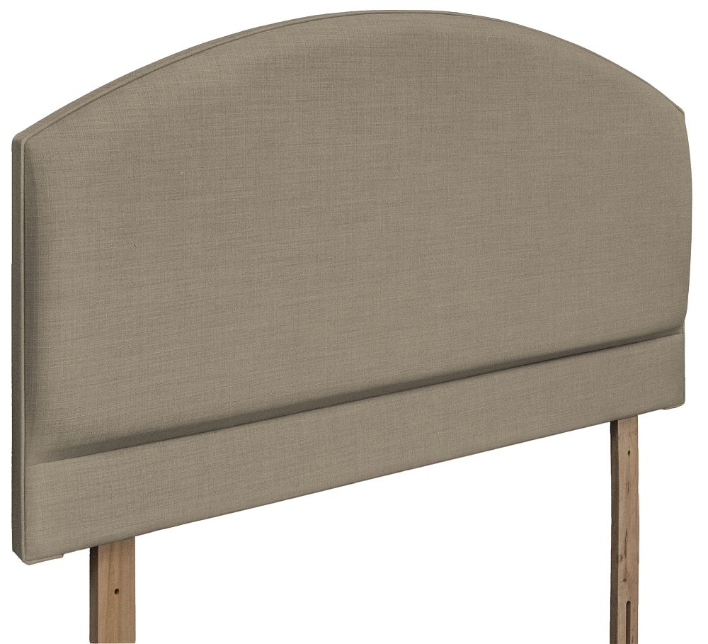 Product photograph of Monaco Fudge Fabric Headboard from Choice Furniture Superstore.