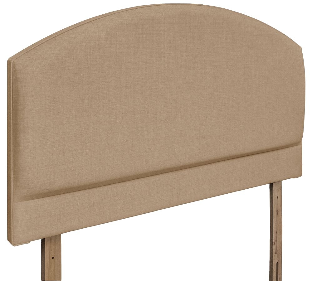 Product photograph of Monaco Oatmeal Fabric Floor Standing Headboard from Choice Furniture Superstore.