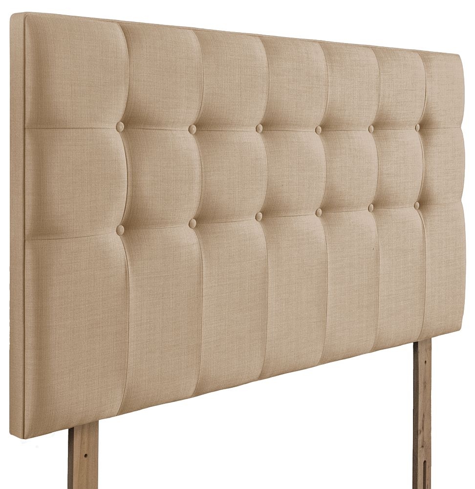 Product photograph of Ravello Oatmeal Fabric Headboard from Choice Furniture Superstore.