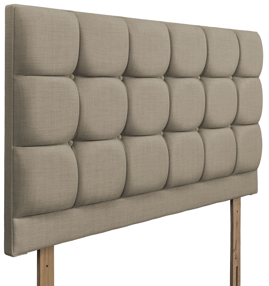 Product photograph of Roma Fudge Fabric Headboard from Choice Furniture Superstore.