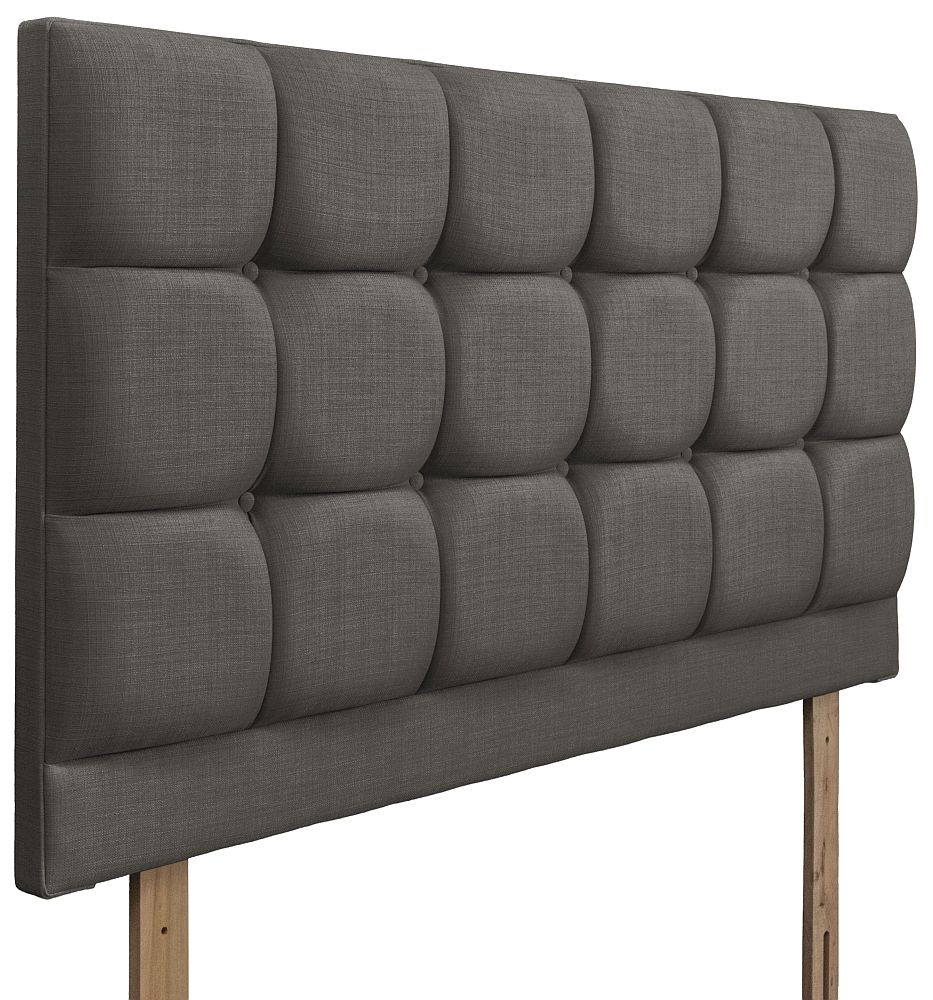 Product photograph of Roma Slate Fabric Headboard from Choice Furniture Superstore.