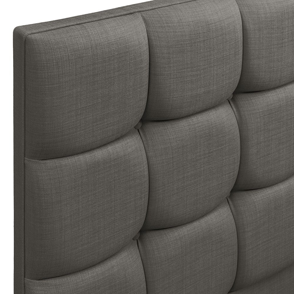 Product photograph of Roma Slate Fabric Headboard from Choice Furniture Superstore.