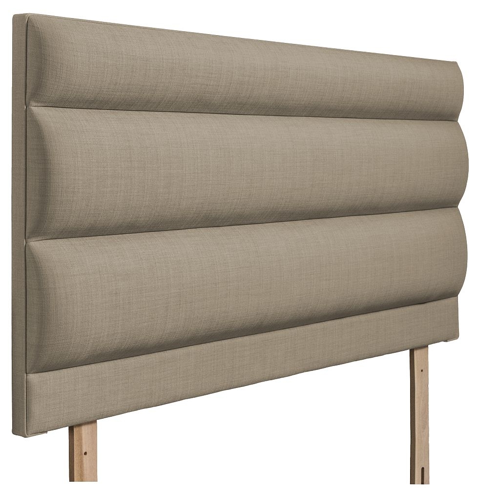 Product photograph of Monza Fudge Fabric Headboard from Choice Furniture Superstore.