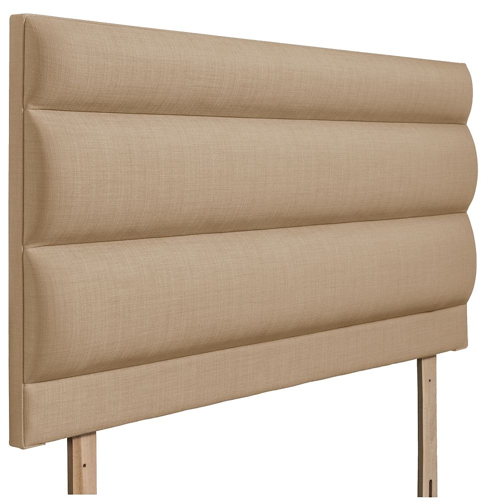 Product photograph of Monza Oatmeal Fabric Headboard from Choice Furniture Superstore.