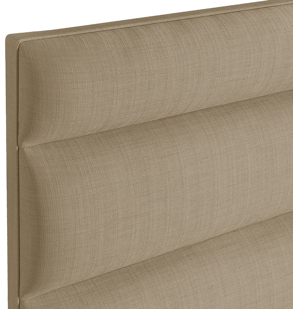 Product photograph of Monza Sand Fabric Headboard from Choice Furniture Superstore.