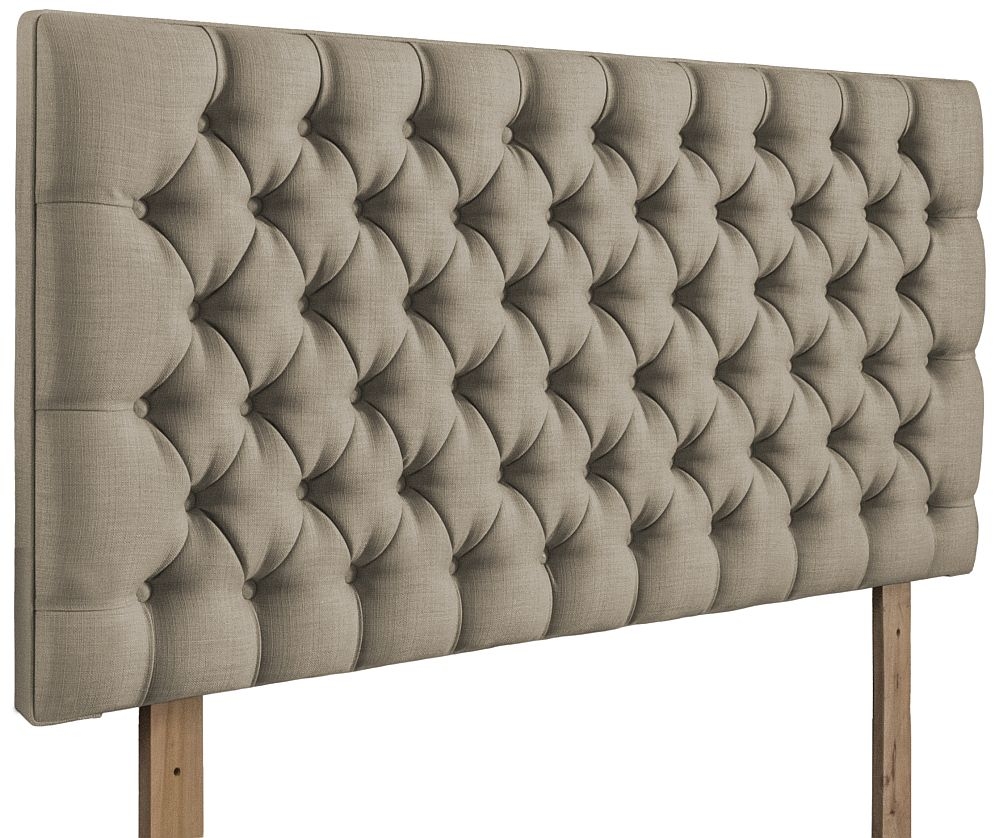 Product photograph of Tiffany Fudge Fabric Headboard from Choice Furniture Superstore.