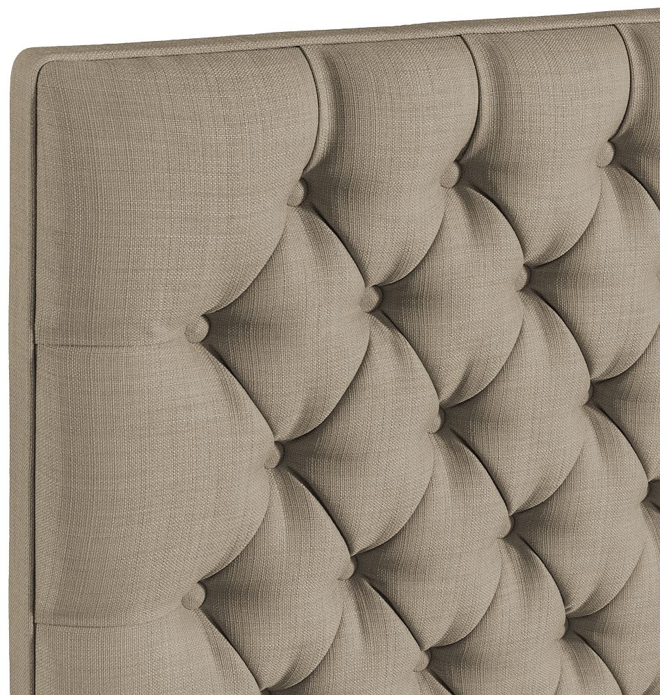 Product photograph of Tiffany Fudge Fabric Headboard from Choice Furniture Superstore.