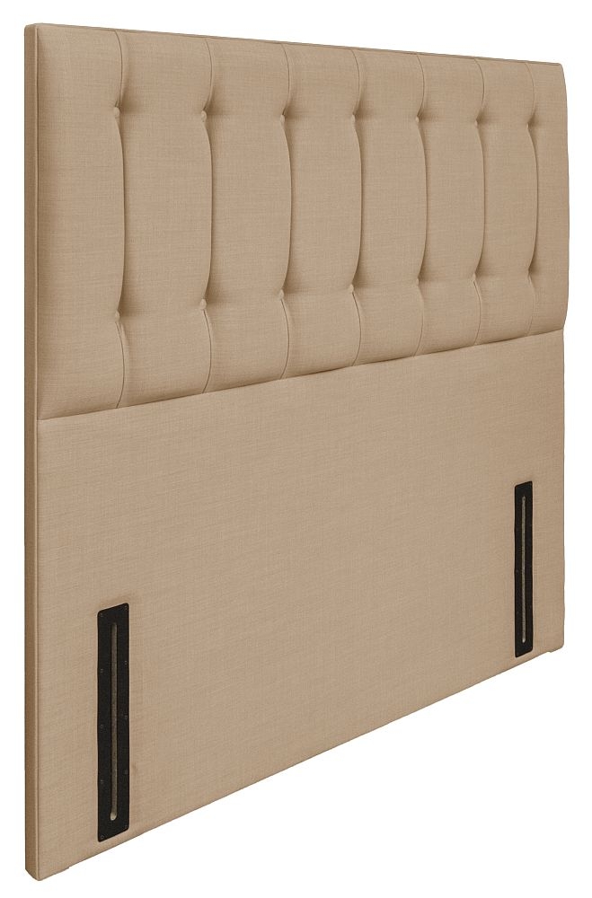 Product photograph of Tamar Grand Floor Standing Oatmeal Fabric Headboard from Choice Furniture Superstore.