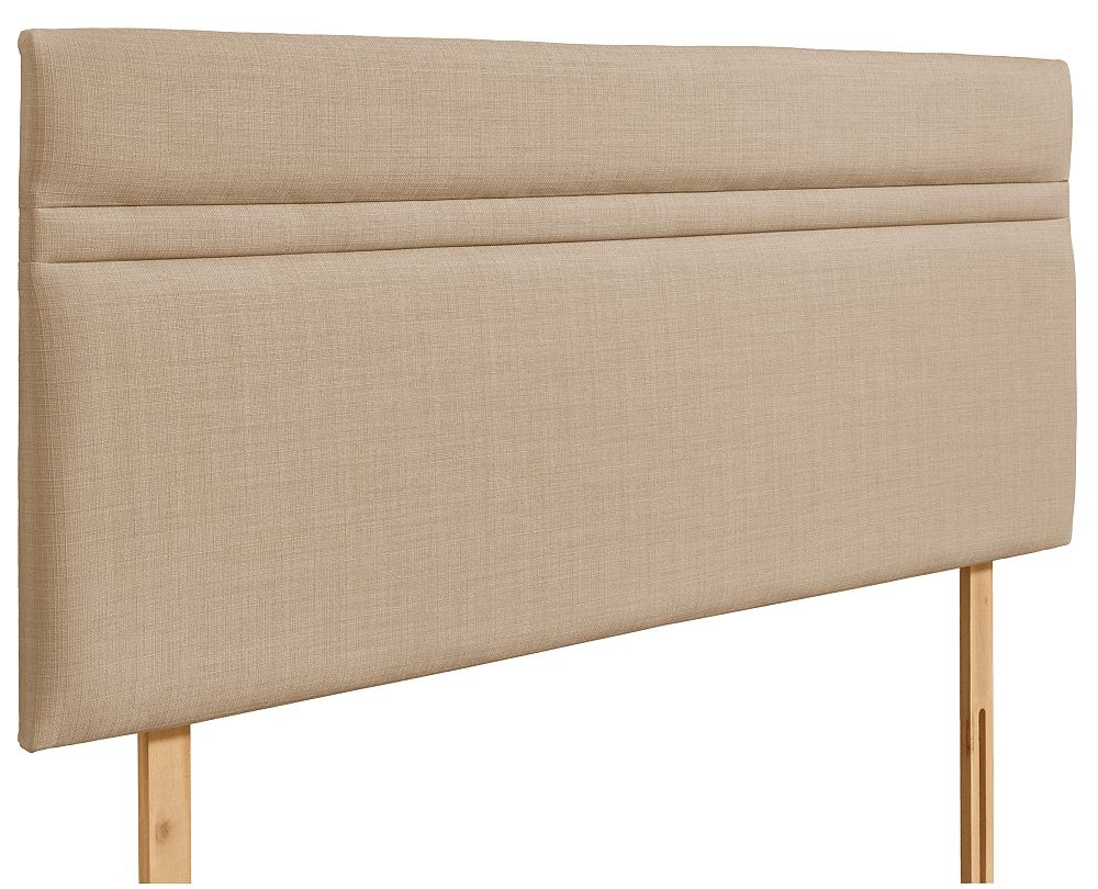 Product photograph of Nile Oatmeal Fabric Headboard from Choice Furniture Superstore.