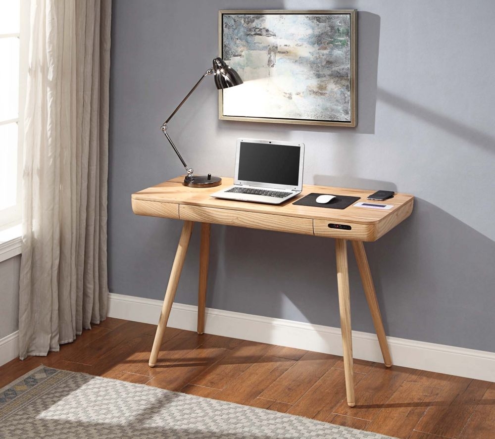 Product photograph of Jual San Francisco Ash Smart Desk - Pc709 from Choice Furniture Superstore.