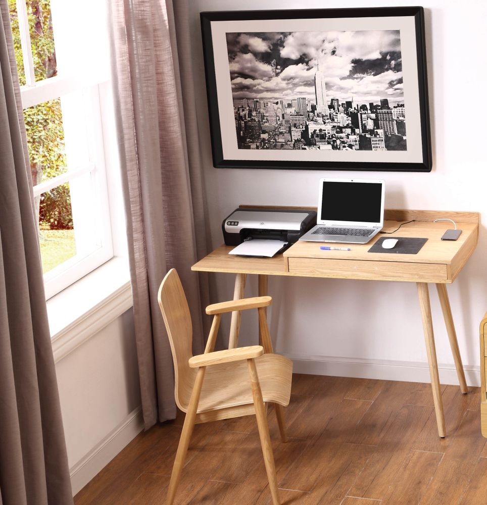 Product photograph of Jual San Francisco Ash Storage Desk - Pc710 from Choice Furniture Superstore.