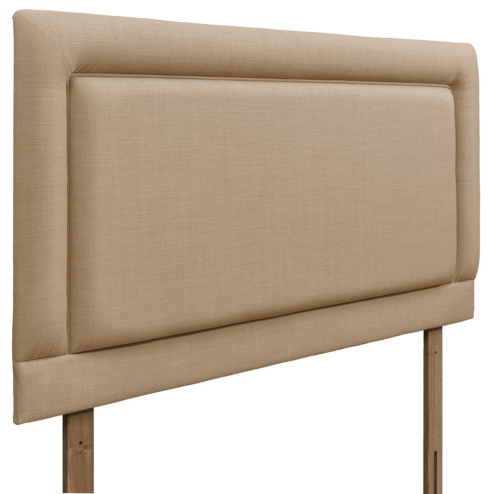 Product photograph of Rimini Oatmeal Fabric Headboard from Choice Furniture Superstore.