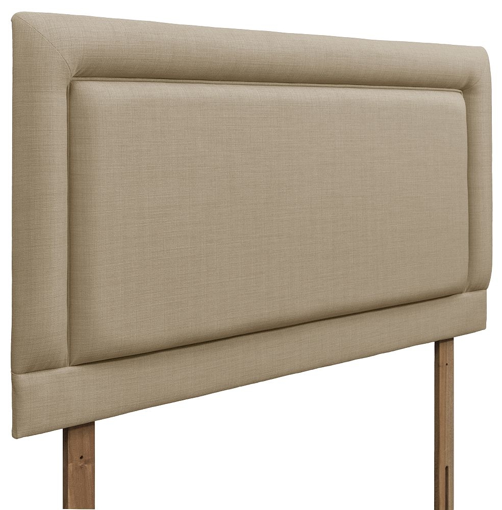 Product photograph of Rimini Sand Fabric Headboard from Choice Furniture Superstore.