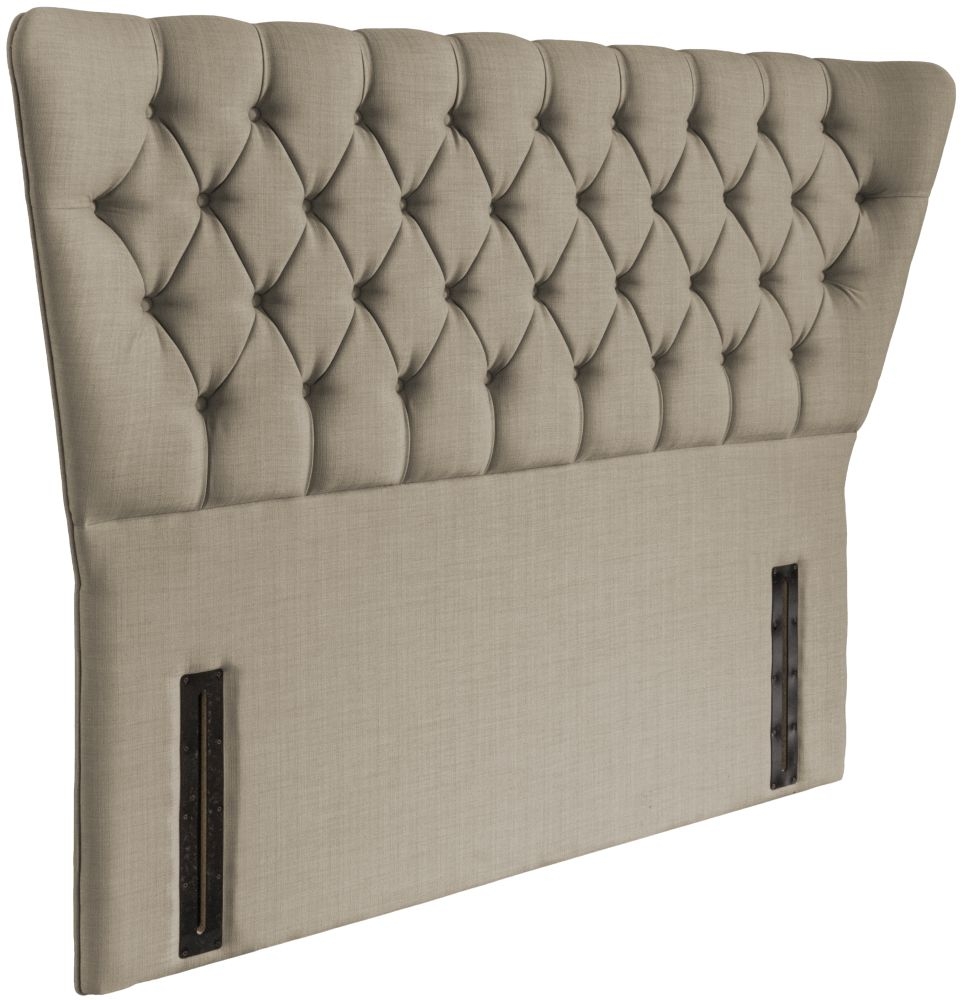 Product photograph of Charlotte Fudge Fabric Floor Standing Headboard from Choice Furniture Superstore.