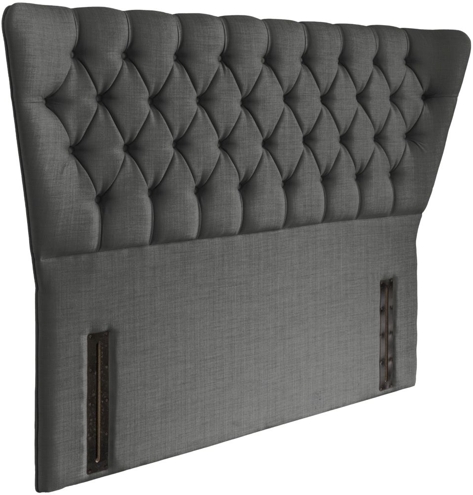 Product photograph of Charlotte Granite Floorstanding Fabric Headboard from Choice Furniture Superstore.