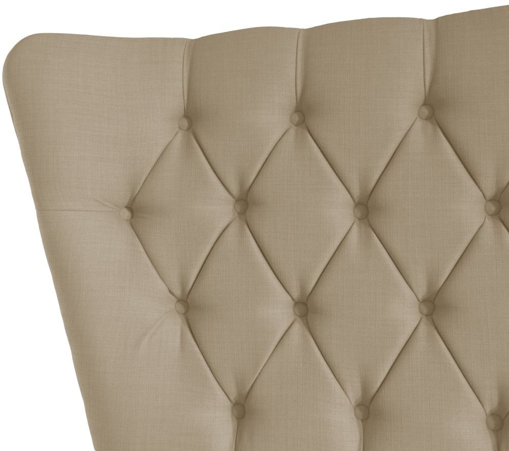 Product photograph of Charlotte Sand Fabric Floor Standing Headboard from Choice Furniture Superstore.