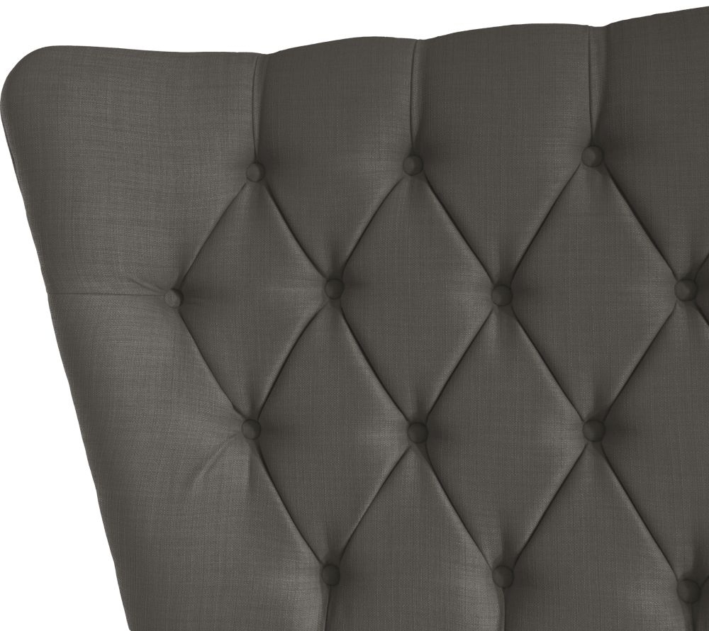 Product photograph of Charlotte Slate Floorstanding Fabric Headboard from Choice Furniture Superstore.